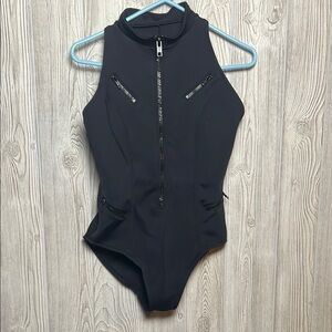 Magicsuit Black Coco Scuba Racer Back One Piece Swimsuit Size 14